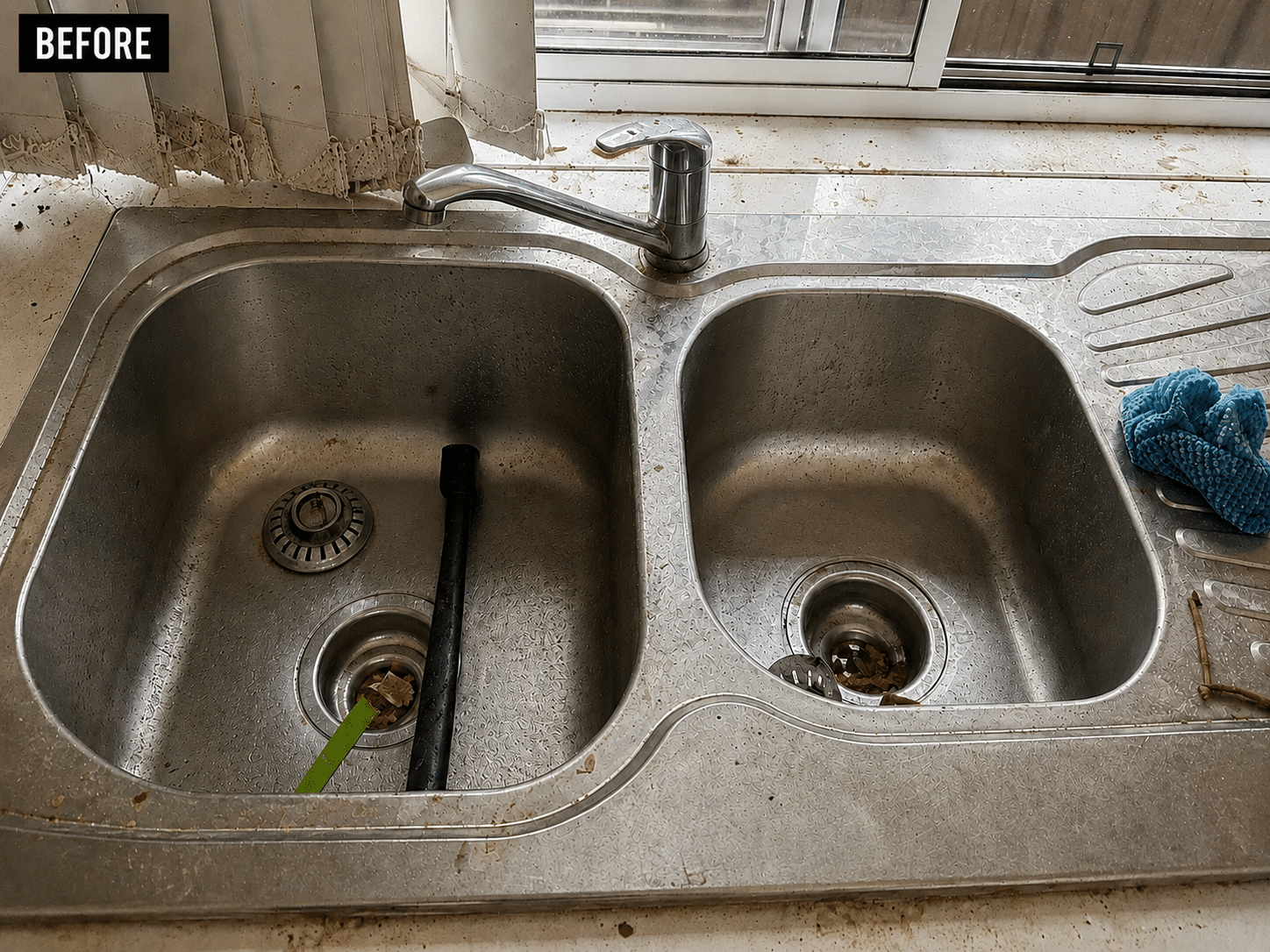 sydney kitchen sink before cleaning